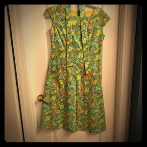 Vintage Floral A-line Dress
